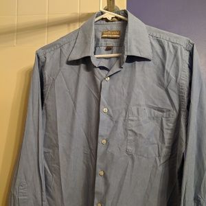 Blue & White Striped Long Sleeved Shirt